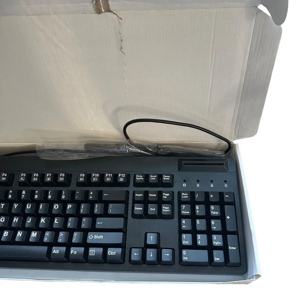 Smartcard Reader Keyboard AKB-630SB-TS Transource TAA Compliant